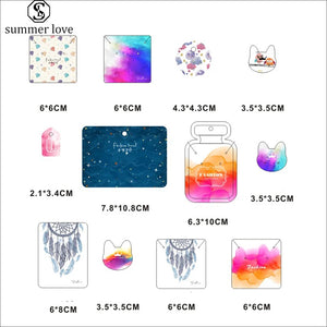 100-Piece Colorful Jewelry Card Organizer Tags DIY Packing Card