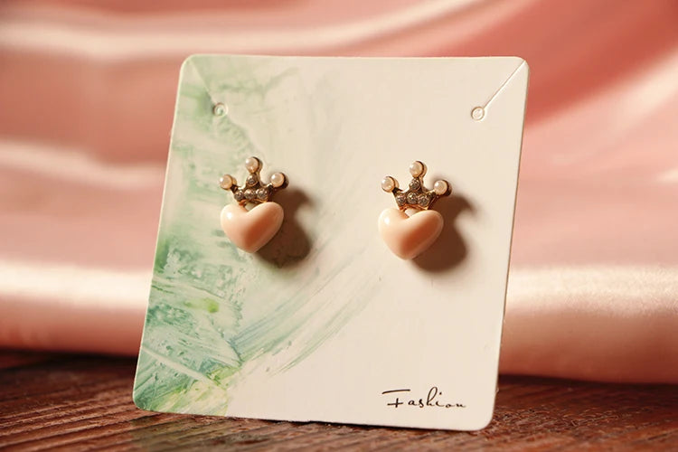 100 Pcs Jewelry Display Tags Brooch Earrings Hairpin Cards DIY Packaging