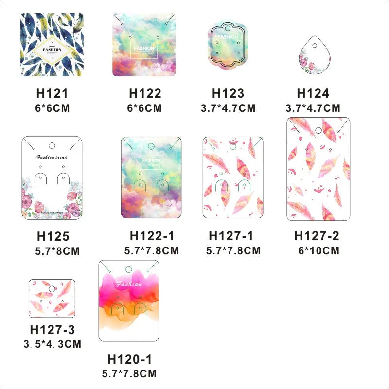 100 Pcs Jewelry Display Tags DIY Packaging