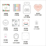 100 Pcs Jewelry Packaging & Display Card Brooch Earrings Hairpin Tags DIY