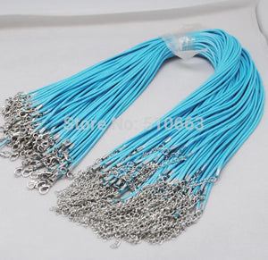 100 Pcs Soft Waxed Cord Necklace Chain 2.0mm 45 Cm