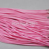 Soft Waxed Cord Pink Necklace Chain 45cm 2.0mm
