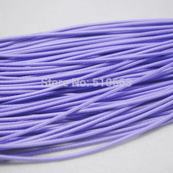 Soft Waxed Cord Necklace Chain Purple Jewelry Pendant 2.0mm