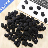 100 Mini Foam Mic Windscreen Mic Cover Small Lapel Headset Microphones
