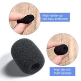 100 Mini Foam Mic Windscreen Mic Cover Small Lapel Headset Microphones