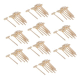 100 Mini Wooden Hammers for Seafood Lobster Shell