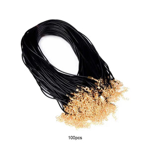 100 Pcs Necklace Rope Vintage Style Adjustable Pendant Wire Cord
