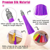 100 Nylon Thread Tassel Pendants with Caps for DIY Jewelry