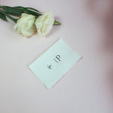 100 Silver Logo Gilding Embossed Deerskin Velvet 8*8CM