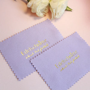 100 Silver Logo Gilding Embossed Deerskin Velvet 8*8CM