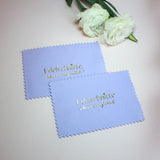 100 Silver Logo Gilding Embossed Deerskin Velvet 8*8CM