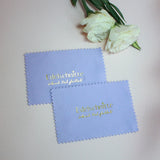 100 Silver Logo Gilding Embossed Deerskin Velvet 8*8CM