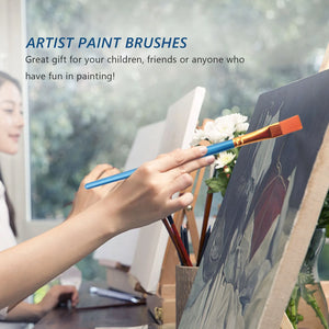 100 Pcs Paint Brush Set Professional Painting Brushes for Watercolor Oil Acrylic