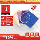 100-Piece Multicolor Polishing Cloth Strong Soft Clean Wipe Jewelry Tool