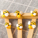 100 Small Resin Bee Jewelry Decoration Hairpin Epoxy Patch Cream