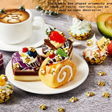 100 Small Resin Bee Jewelry Decoration Hairpin Cream Epoxy Phone Case