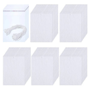 100 Sublimation Air Freshener Blanks DIY Scented Sheets Blank Car Pressed Felt