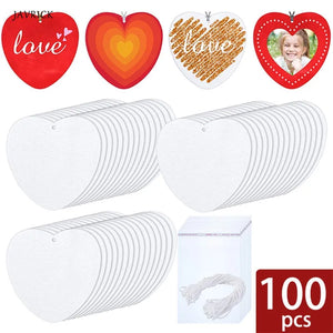 100 Sublimation Air Freshener Blanks DIY Scented Sheets Blank Car Felt