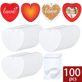 100 Sublimation Air Freshener Blanks DIY Car Pressed Felt Blanks
