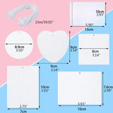 100 Sublimation Air Freshener Blanks DIY Car Pressed Felt Blanks
