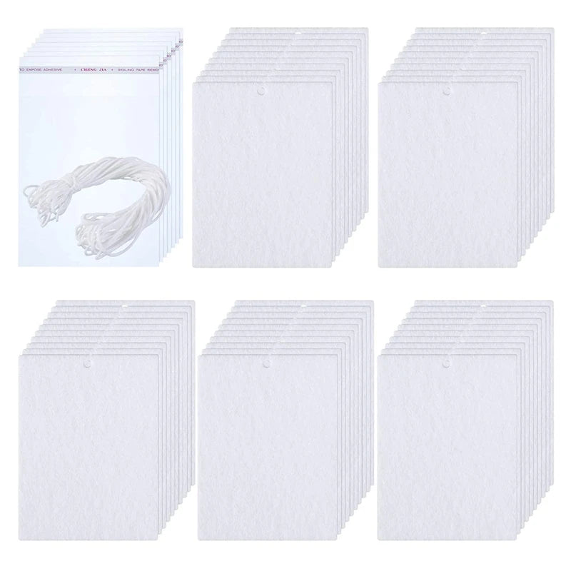 100 Sublimation Air Freshener Blanks DIY Car Pressed Felt Blanks