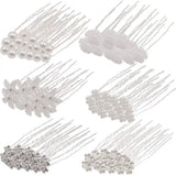 100 Pcs Wedding Bridal Hair Pins Crystal Rhinestone Hair Accessories