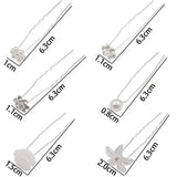 100 Pcs Wedding Bridal Hair Pins Crystal Rhinestone Hair Accessories