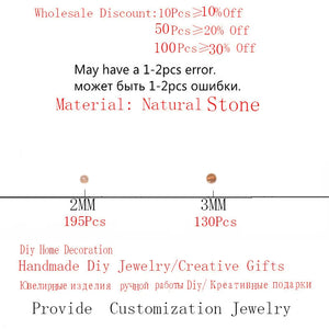 100% Natural Faceted Sun Stone Round Beads 2/3mm