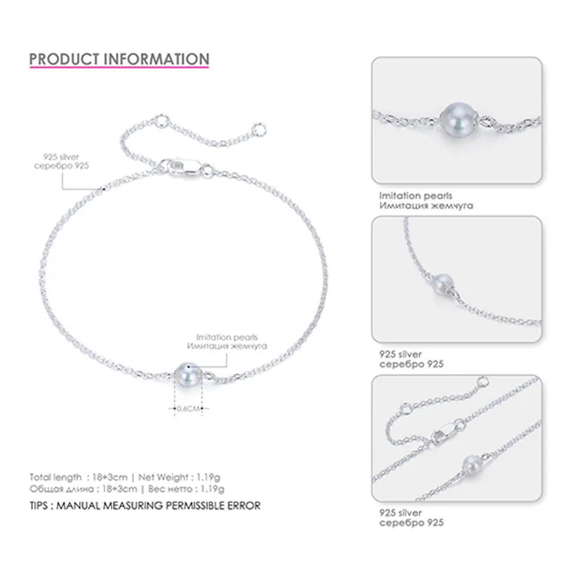 925 Necklaces Pendants for Women Pearls Necklace Fine Jewelry