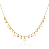 925 Silver Necklace Freshwater Pearls Fine Office Jewelry