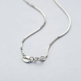 925 Sterling Silver Box Chain Necklace for Pendant, Fine Jewelry Men Women
