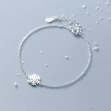 925 Sterling Silver Snowflake Chain Bracelet for Women - Christmas Gift