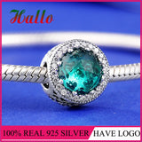 925 Silver Radiant Hearts Crystal Bead Charm for Bracelet