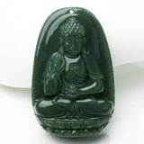 Natural Jade Sakyamuni Buddha Necklace Pendant