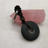 Bianshi Natural Stone Carved Keychain Men Women Jewelry