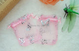 Multi-Color Butterfly Pattern Organza Wedding Gift Bag 9x12cm