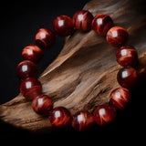 5A Red Tiger Eye Bracelets 6/8/10/12mm Stone Beads Bangle