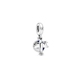 925 Silver Balloon Dangles Travel Bag Beads Camera Charms