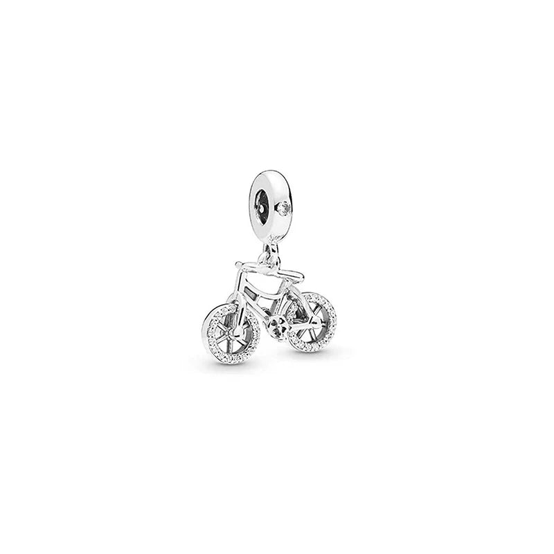 925 Silver Balloon Dangles Travel Bag Beads Camera Charms