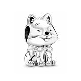 925 Silver Lion Bead Charm Pendant for Bracelet Necklace DIY Jewelry