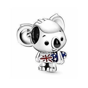 925 Silver Lion Bead Charm Pendant for Bracelet Necklace DIY Jewelry