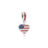 925 Silver Heart Bead Charms for DIY Jewelry Making