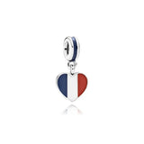 925 Silver Heart Bead Charms for DIY Jewelry Making