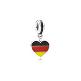 925 Silver Heart Bead Charms for DIY Jewelry Making