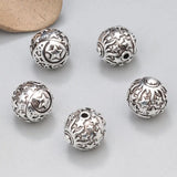 925 Silver Moon Star Beads Vintage Sterling Jewelry Bracelet