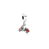 925 Silver Snowman Puppy Dog Charms for DIY Jewelry