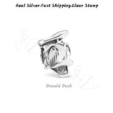 925 Silver Potts Charms Duck Bead for Pandora Bracelet Necklace