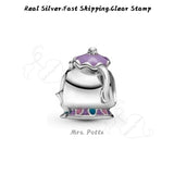925 Silver Potts Charms Duck Bead for Pandora Bracelet Necklace