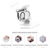 925 Silver Potts Charms Duck Bead for Pandora Bracelet Necklace
