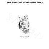 925 Silver Potts Charms Duck Bead for Pandora Bracelet Necklace